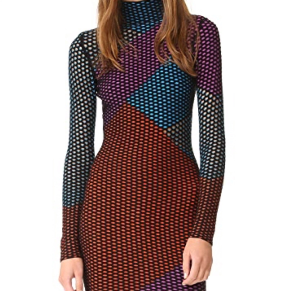 Opening Ceremony Long Sleeve Intarsia Dress